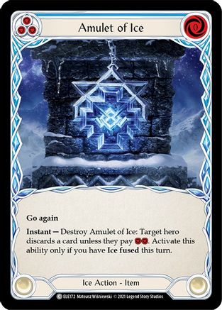 Amulet of Ice (ELE172) - Tales of Aria 1st Edition Rainbow Foil
