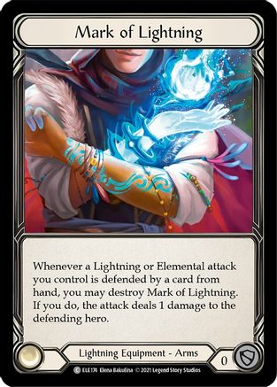 Mark of Lightning (ELE174) - Tales of Aria 1st Edition Cold Foil