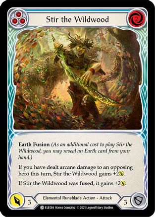 Stir the Wildwood (Blue) (ELE084) - Tales of Aria 1st Edition Rainbow Foil