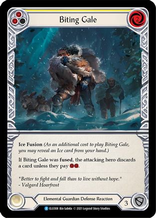 Biting Gale (Yellow) (ELE008) - Tales of Aria 1st Edition
