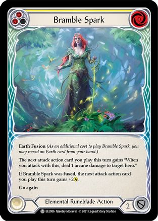 Bramble Spark (Yellow) (ELE086) - Tales of Aria Unlimited Edition Rainbow Foil
