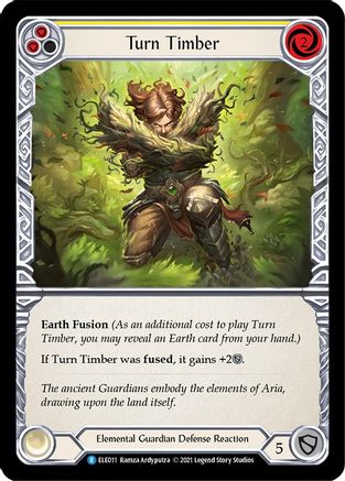 Turn Timber (Yellow) (ELE011) - Tales of Aria Unlimited Edition Rainbow Foil
