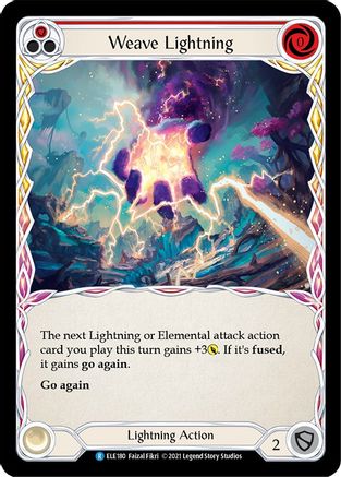 Weave Lightning (Red) (ELE180) - Tales of Aria Unlimited Edition Rainbow Foil
