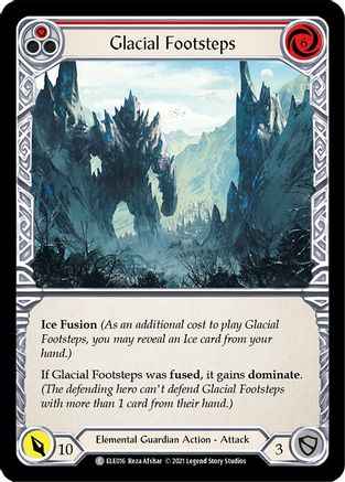 Glacial Footsteps (Red) (ELE016) - Tales of Aria Unlimited Edition Rainbow Foil
