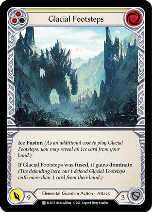 Glacial Footsteps (Yellow) (ELE017) - Tales of Aria 1st Edition