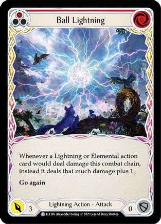 Ball Lightning (Red) (ELE186) - Tales of Aria 1st Edition