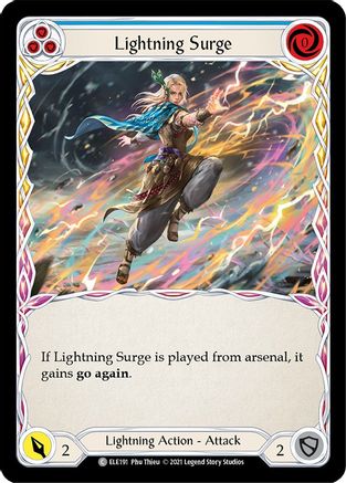 Lightning Surge (Blue) (ELE191) - Tales of Aria Unlimited Edition