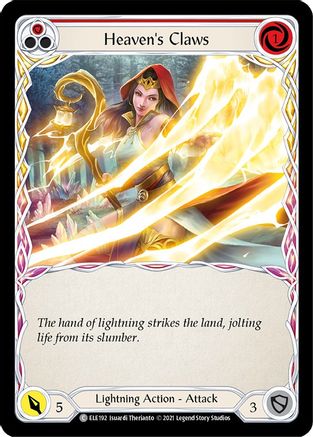 Heaven's Claws (Red) (ELE192) - Tales of Aria 1st Edition Rainbow Foil