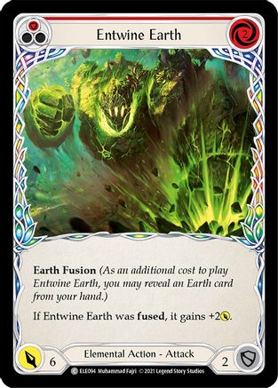 Entwine Earth (Red) (ELE094) - Tales of Aria Unlimited Edition Rainbow Foil