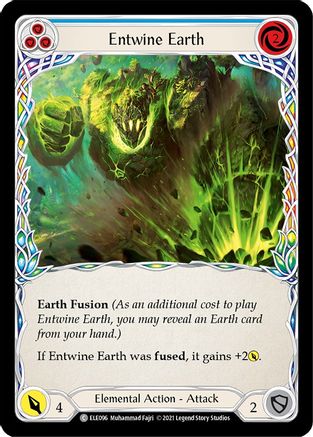 Entwine Earth (Blue) (ELE096) - Tales of Aria 1st Edition Rainbow Foil