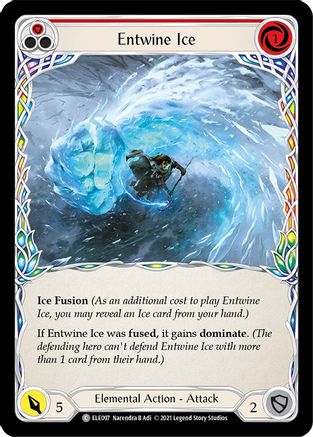Entwine Ice (Red) (ELE097) - Tales of Aria 1st Edition Rainbow Foil