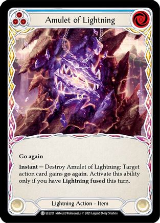 Amulet of Lightning (ELE201) - Tales of Aria Unlimited Edition