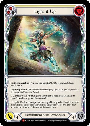 Light it Up (ELE036) - Tales of Aria 1st Edition Rainbow Foil