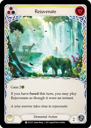 Rejuvenate (Yellow) (ELE107) - Tales of Aria 1st Edition Rainbow Foil