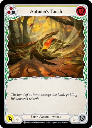 Autumn's Touch (Yellow) (ELE129) - Tales of Aria Unlimited Edition Rainbow Foil