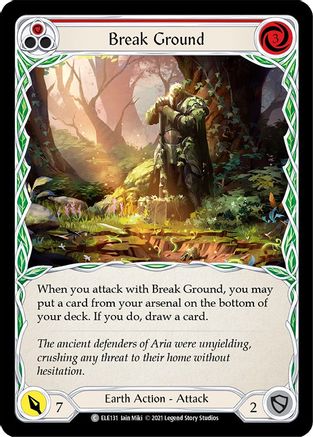 Break Ground (Red) (ELE131) - Tales of Aria 1st Edition