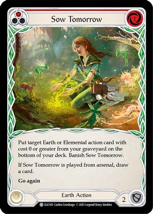 Sow Tomorrow (Red) (ELE140) - Tales of Aria Unlimited Edition Rainbow Foil