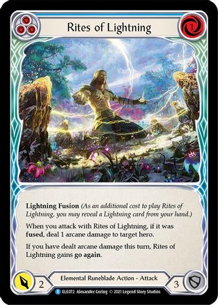 Rites of Lightning (Blue) (ELE072) - Tales of Aria Unlimited Edition