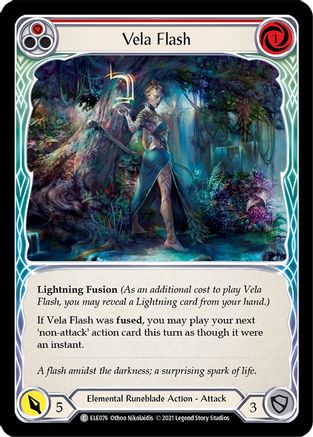 Vela Flash (Red) (ELE076) - Tales of Aria 1st Edition Rainbow Foil