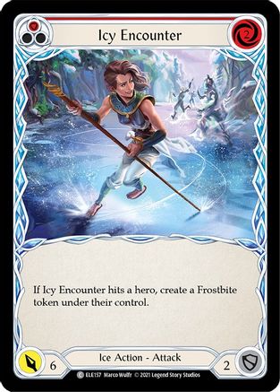 Icy Encounter (Red) (ELE157) - Tales of Aria 1st Edition