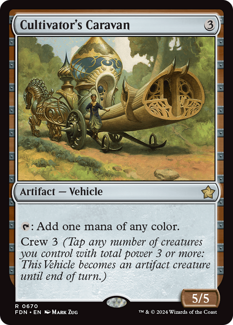 Cultivator's Caravan (FDN-670) - Foundations - Premium MTG Single from Wizards of the Coast - Just $0.25! Shop now at Game Crave Tournament Store