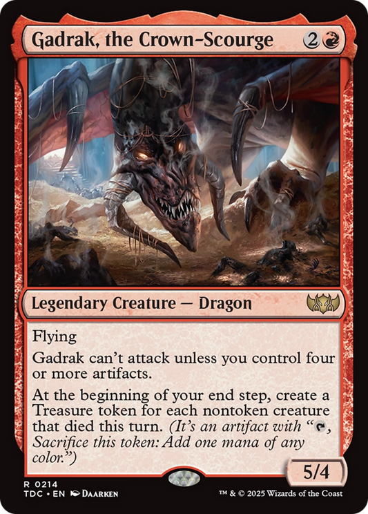 Gadrak, the Crown-Scourge (TDC-214) - Tarkir: Dragonstorm Commander - Premium MTG Single from Wizards of the Coast - Just $0.08! Shop now at Game Crave Tournament Store