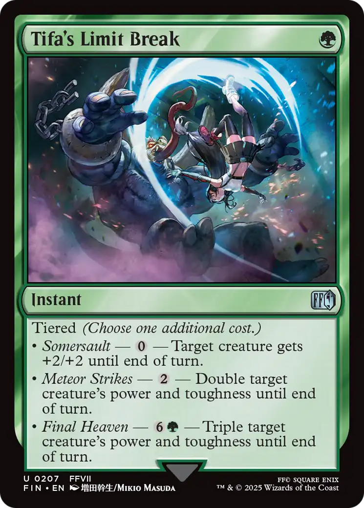 Tifa's Limit Break (FIN-207) - FINAL FANTASY - Premium MTG Single from Wizards of the Coast - Just $0.08! Shop now at Game Crave Tournament Store