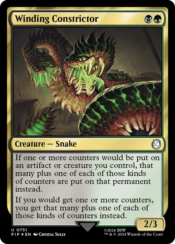 Winding Constrictor (PIP-751) - Fallout Foil - Premium MTG Single from Wizards of the Coast - Just $4.96! Shop now at Game Crave Tournament Store