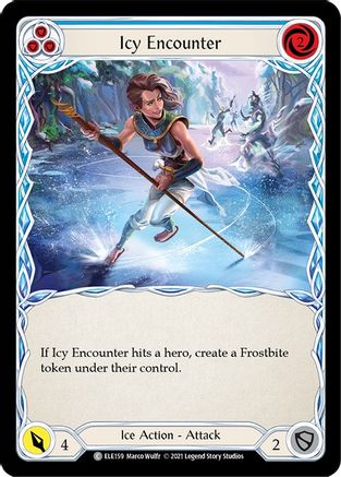 Icy Encounter (Blue) (ELE159) - Tales of Aria Unlimited Edition Rainbow Foil