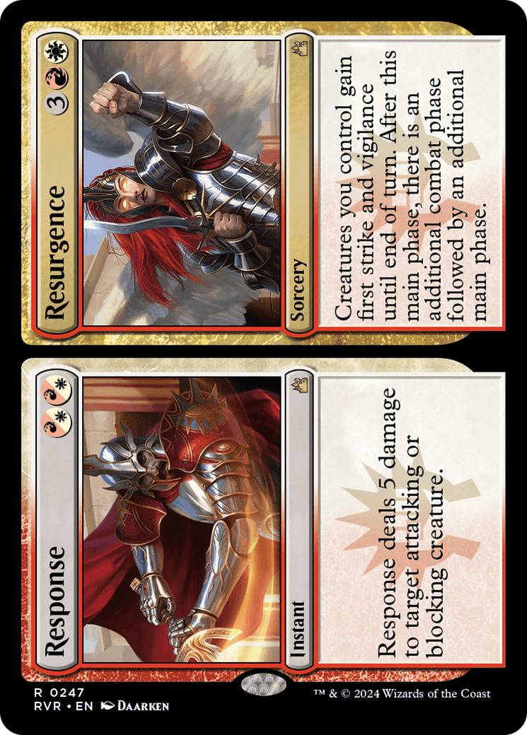Response // Resurgence (RVR-247) - Ravnica Remastered Foil - Premium MTG Single from Wizards of the Coast - Just $0.26! Shop now at Game Crave Tournament Store