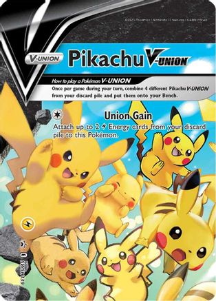 Pikachu V-UNION SWSH139/307 - SWSH Black Star Promos Holofoil