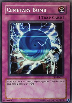 Cemetary Bomb (YSD-EN039) - Starter Deck 2006 1st Edition - Premium Yugioh Single from Konami - Just $0.26! Shop now at Game Crave Tournament Store