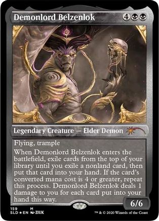 Demonlord Belzenlok (Foil Etched) (SLD-159) - Secret Lair Drop Series Foil - Premium MTG Single from Wizards of the Coast - Just $0.69! Shop now at Game Crave Tournament Store
