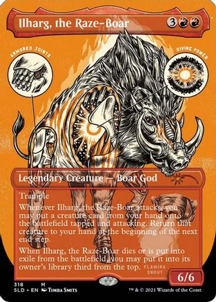 Ilharg, the Raze-Boar (Foil Etched) (SLD-318) - Secret Lair Drop Series Foil - Premium MTG Single from Wizards of the Coast - Just $1.38! Shop now at Game Crave Tournament Store