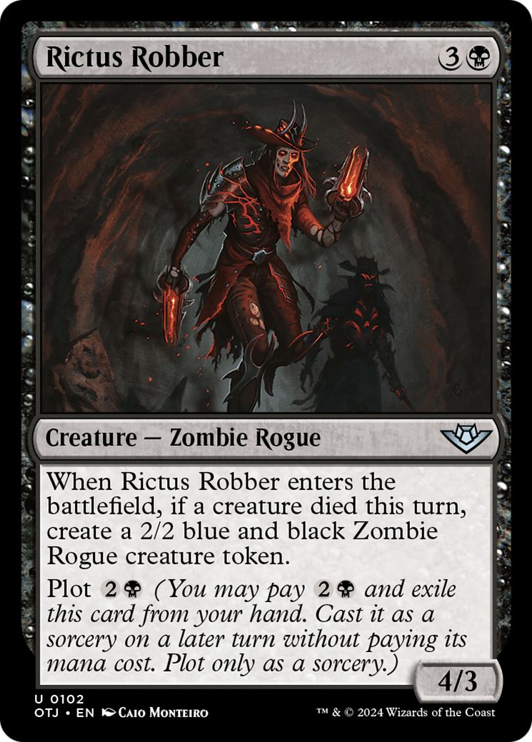 Rictus Robber (OTJ-102) - Outlaws of Thunder Junction Foil - Premium MTG Single from Wizards of the Coast - Just $0.25! Shop now at Game Crave Tournament Store