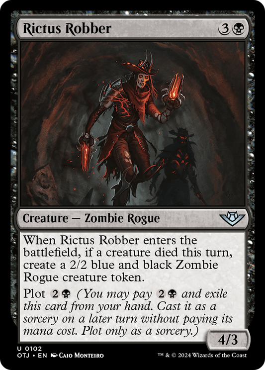 Rictus Robber (OTJ-102) - Outlaws of Thunder Junction - Premium MTG Single from Wizards of the Coast - Just $0.25! Shop now at Game Crave Tournament Store