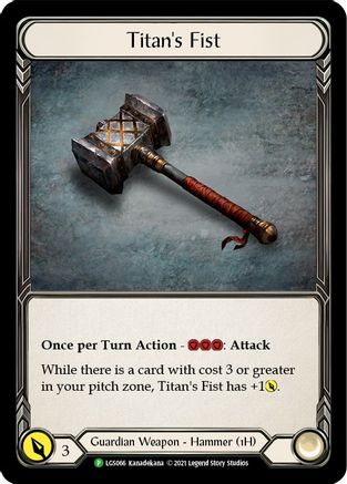 Titan's Fist (LGS066) - Flesh and Blood: Promo Cards Cold Foil