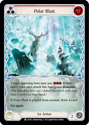 Polar Blast (Red) (LGS072) - Flesh and Blood: Promo Cards Rainbow Foil