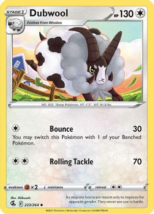 Dubwool 223/264 - Fusion Strike Reverse Holofoil
