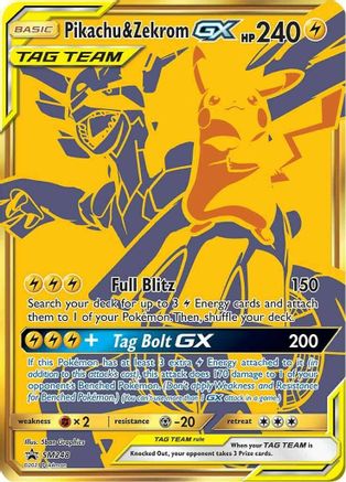 Pikachu & Zekrom-GX SM248/248 - SM Black Star Promos Holofoil