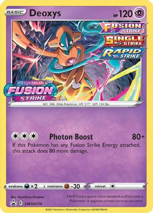 Deoxys SWSH170/307 - SWSH Black Star Promos Holofoil
