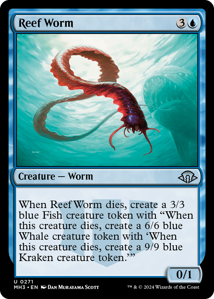 Reef Worm (MH3-271) - Modern Horizons 3 - Premium MTG Single from Wizards of the Coast - Just $0.25! Shop now at Game Crave Tournament Store