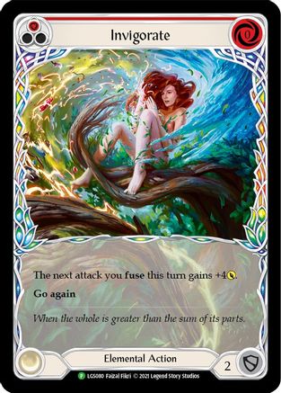 Invigorate (Red) (LGS080) - Flesh and Blood: Promo Cards Rainbow Foil
