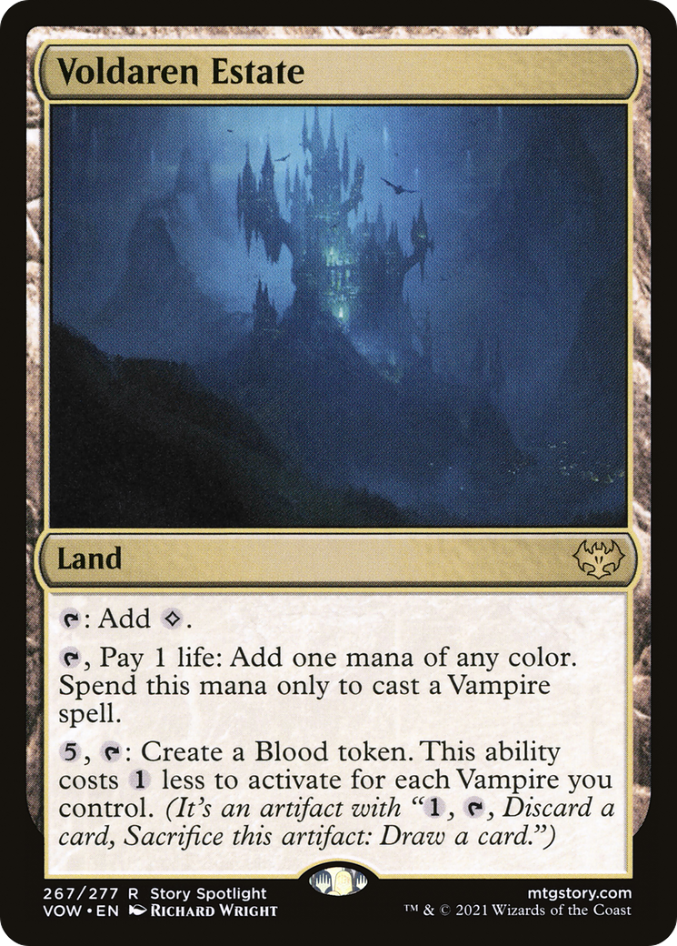 Voldaren Estate (VOW-267) - Innistrad: Crimson Vow - Premium MTG Single from Wizards of the Coast - Just $0.08! Shop now at Game Crave Tournament Store