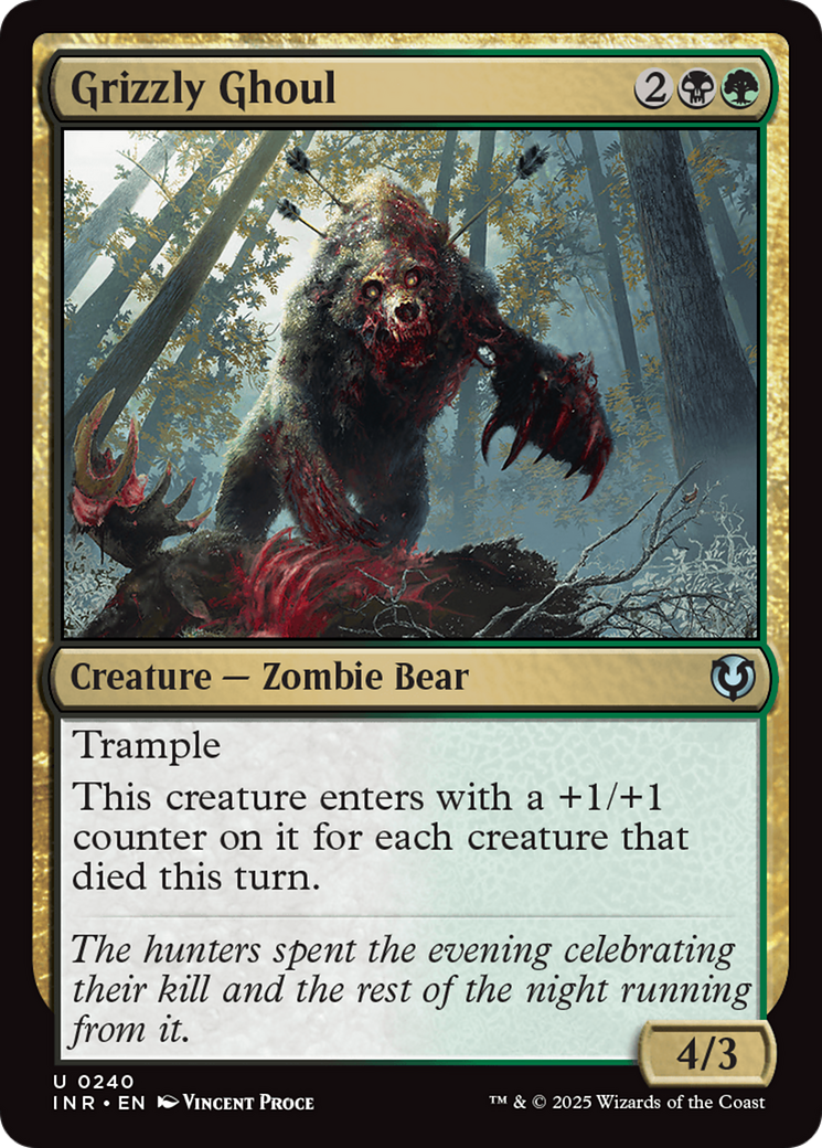 Grizzly Ghoul (-240) - Innistrad Remastered - Premium MTG Single from Wizards of the Coast - Just $0.25! Shop now at Game Crave Tournament Store