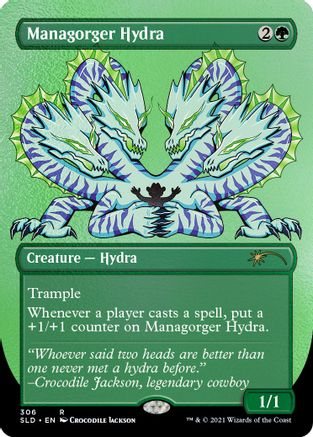 Managorger Hydra (Foil Etched) (SLD-306) - Secret Lair Drop Series Foil - Premium MTG Single from Wizards of the Coast - Just $5.15! Shop now at Game Crave Tournament Store
