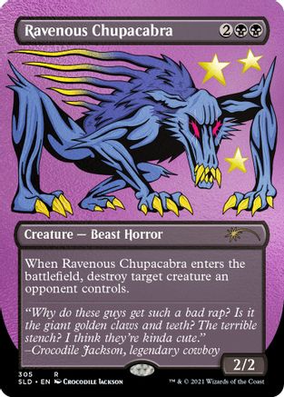 Ravenous Chupacabra (305) (Foil Etched) (SLD-305) - Secret Lair Drop Series Foil - Premium MTG Single from Wizards of the Coast - Just $1.89! Shop now at Game Crave Tournament Store