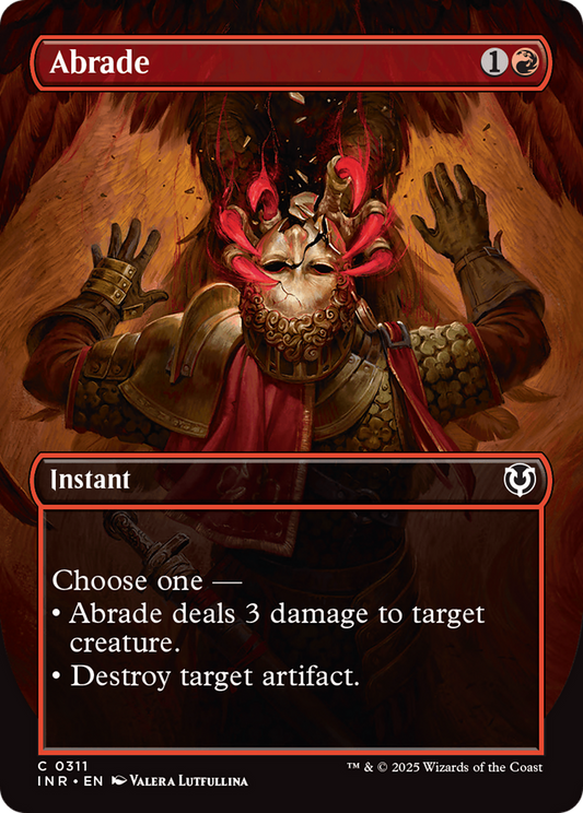 Abrade (Borderless) (-311) - Innistrad Remastered - Premium MTG Single from Wizards of the Coast - Just $0.48! Shop now at Game Crave Tournament Store
