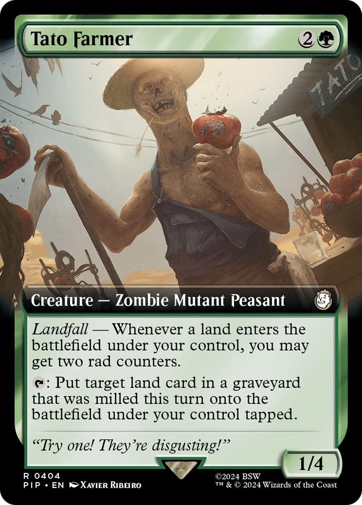 Tato Farmer (PIP-404) - Fallout: (Extended Art) - Premium MTG Single from Wizards of the Coast - Just $1.66! Shop now at Game Crave Tournament Store