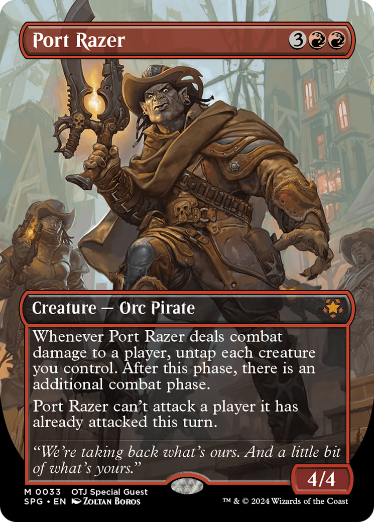 Port Razer (SPG-033) - Special Guests (Borderless) - Premium MTG Single from Wizards of the Coast - Just $4.14! Shop now at Game Crave Tournament Store